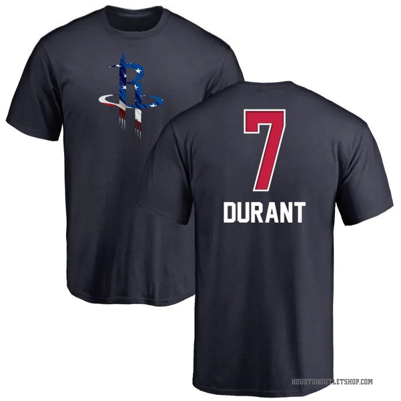Kevin Durant Men's Navy Houston Rockets Name and Number Banner Wave T-Shirt