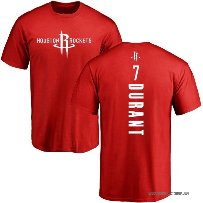 Kevin Durant Men's Red Houston Rockets Backer T-Shirt