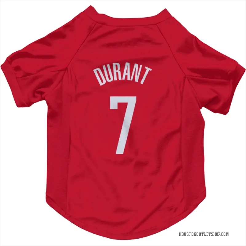 Kevin Durant  Red Houston Rockets  Cat & Dog Pet Jersey