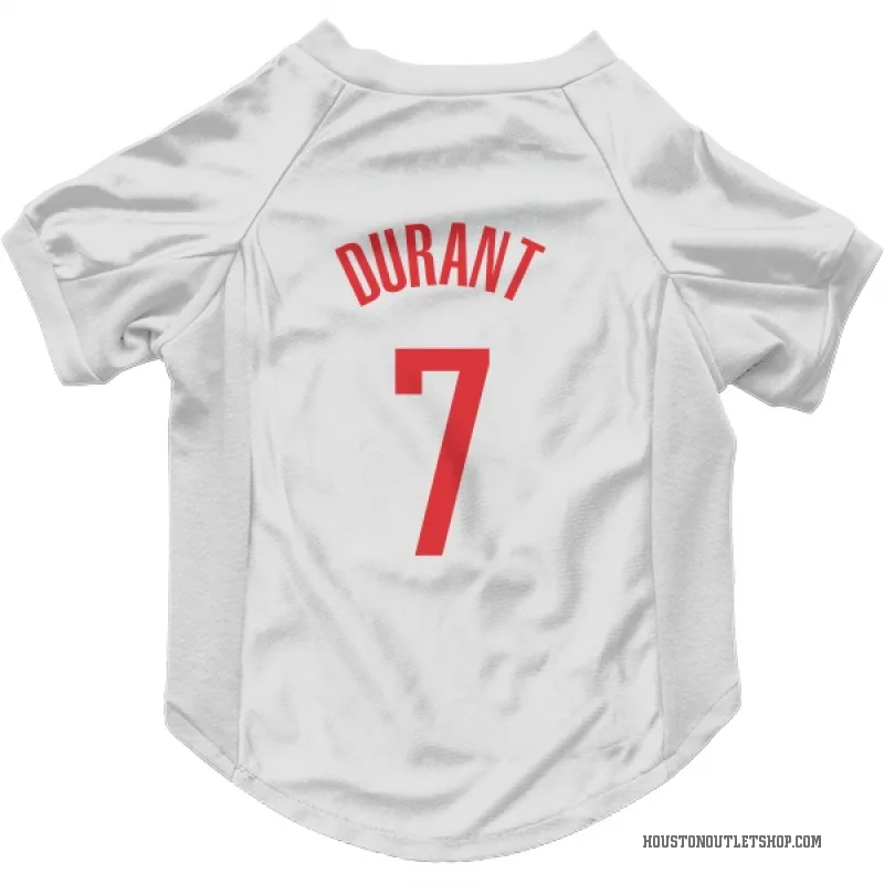 Kevin Durant  White Houston Rockets  Cat & Dog Pet Jersey