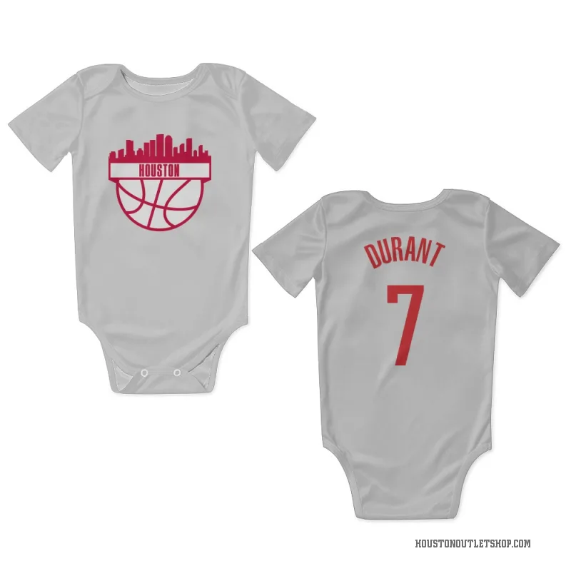Kevin Durant  White Houston Rockets  Newborn & Infant Bodysuit