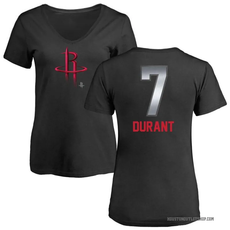 Kevin Durant Women's Black Houston Rockets Midnight Mascot T-Shirt