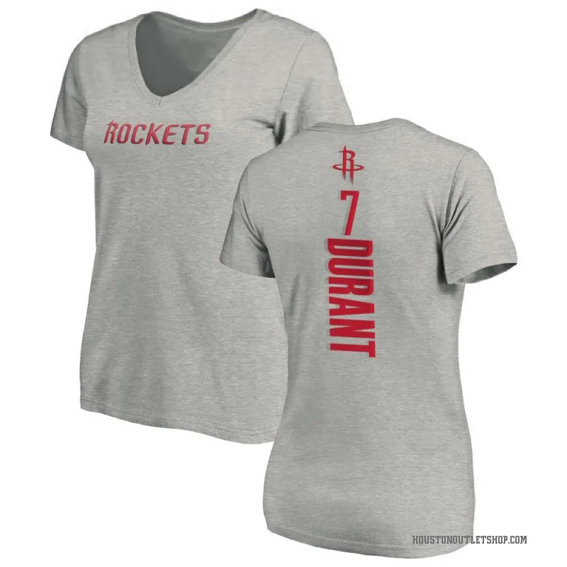 Kevin Durant Women's Houston Rockets Ash Backer T-Shirt