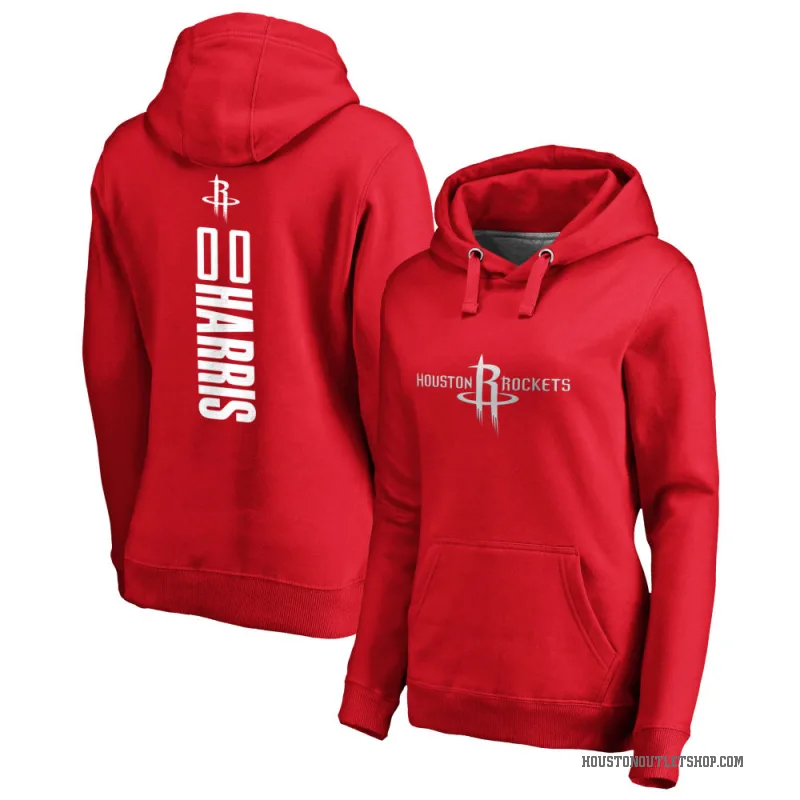 Kevon Harris Women's Red Houston Rockets Branded Backer Pullover Hoodie
