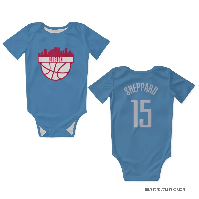 Reed Sheppard  Blue Houston Rockets  Newborn & Infant Bodysuit