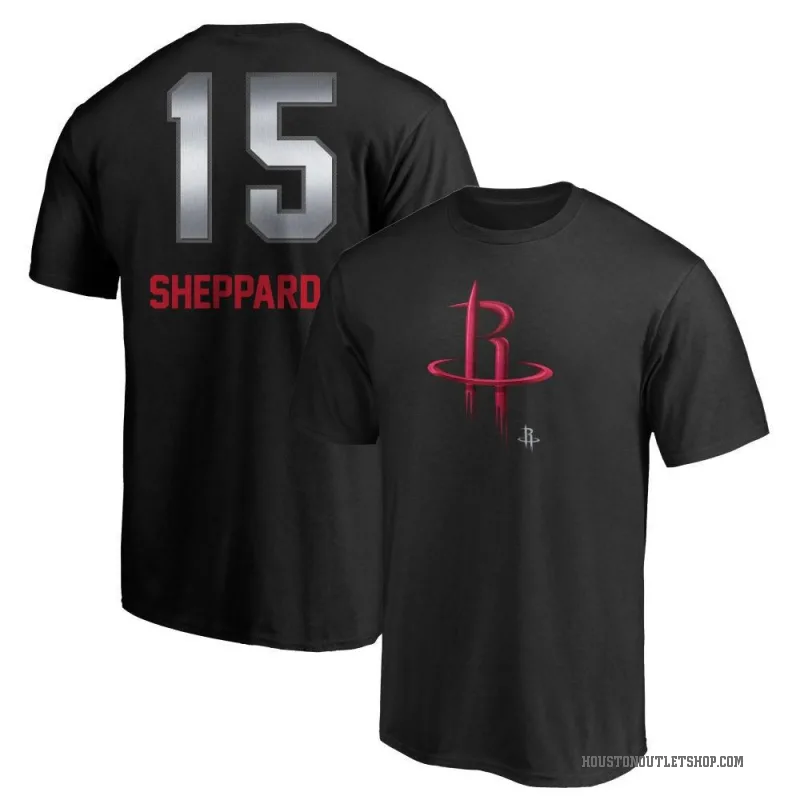 Reed Sheppard Men's Black Houston Rockets Midnight Mascot T-Shirt