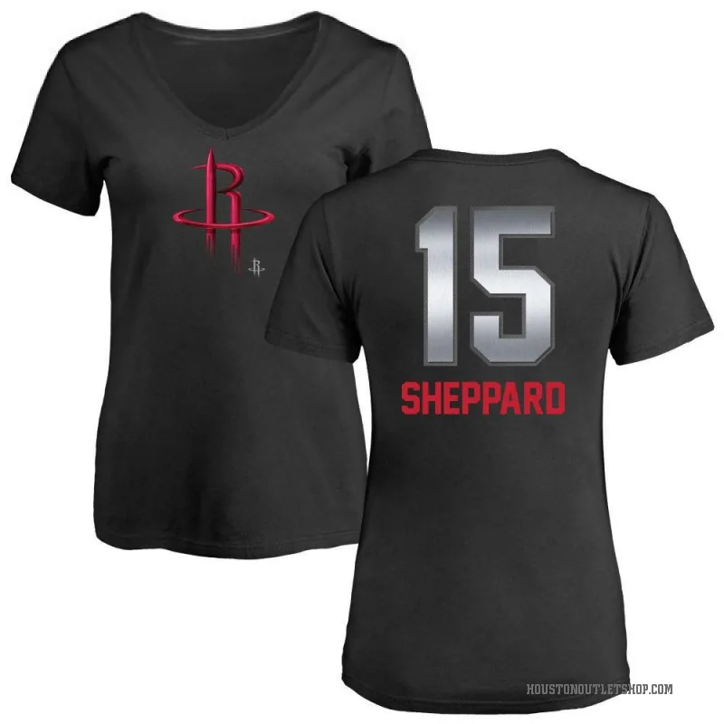 Reed Sheppard Women's Black Houston Rockets Midnight Mascot T-Shirt