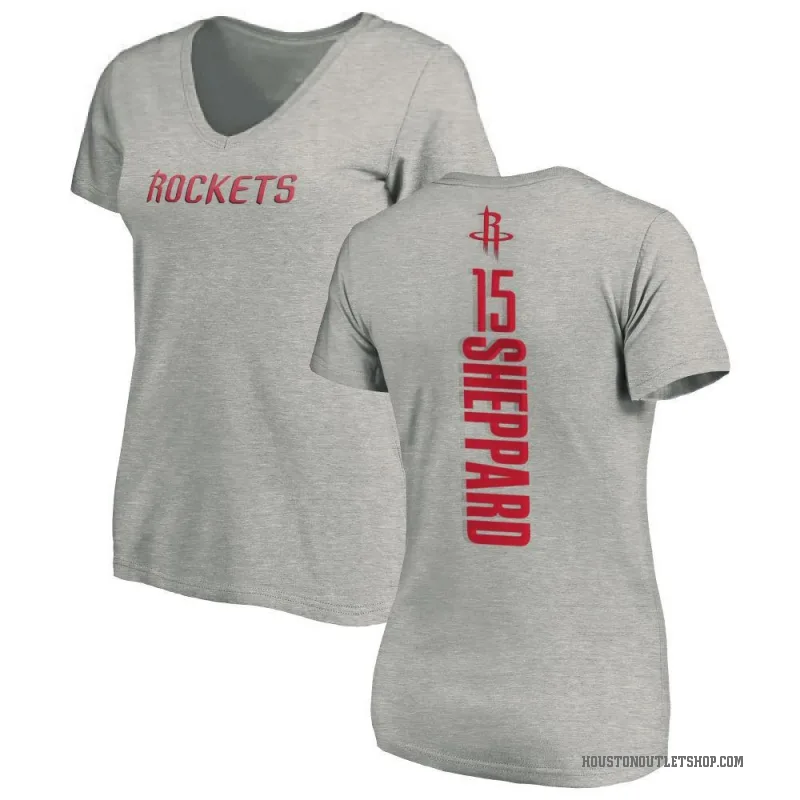 Reed Sheppard Women's Houston Rockets Ash Backer T-Shirt