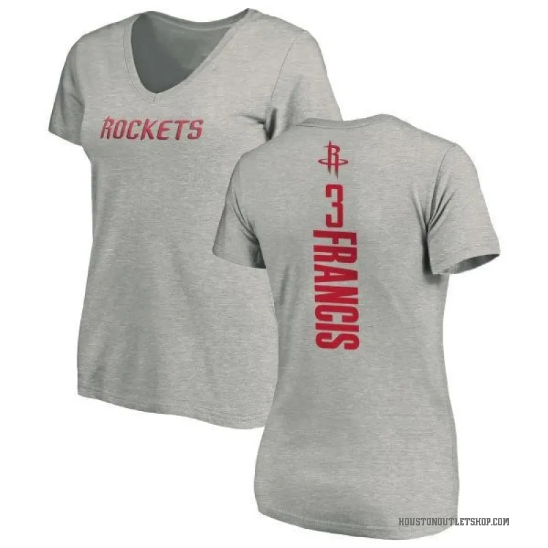 Steve Francis Women's Houston Rockets Ash Backer T-Shirt
