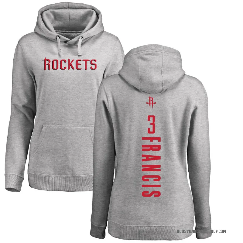 Steve Francis Women's Houston Rockets Branded Ash Backer Pullover Hoodie