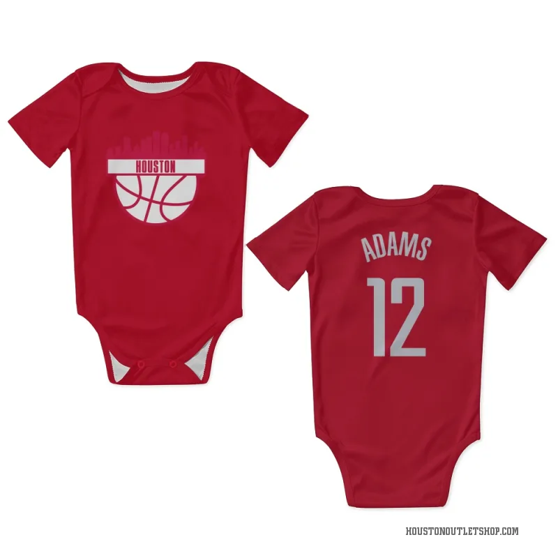 Steven Adams  Red Houston Rockets  Newborn & Infant Bodysuit