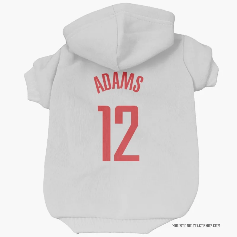 Steven Adams  White Houston Rockets  Cat & Dog Pet Hoodie