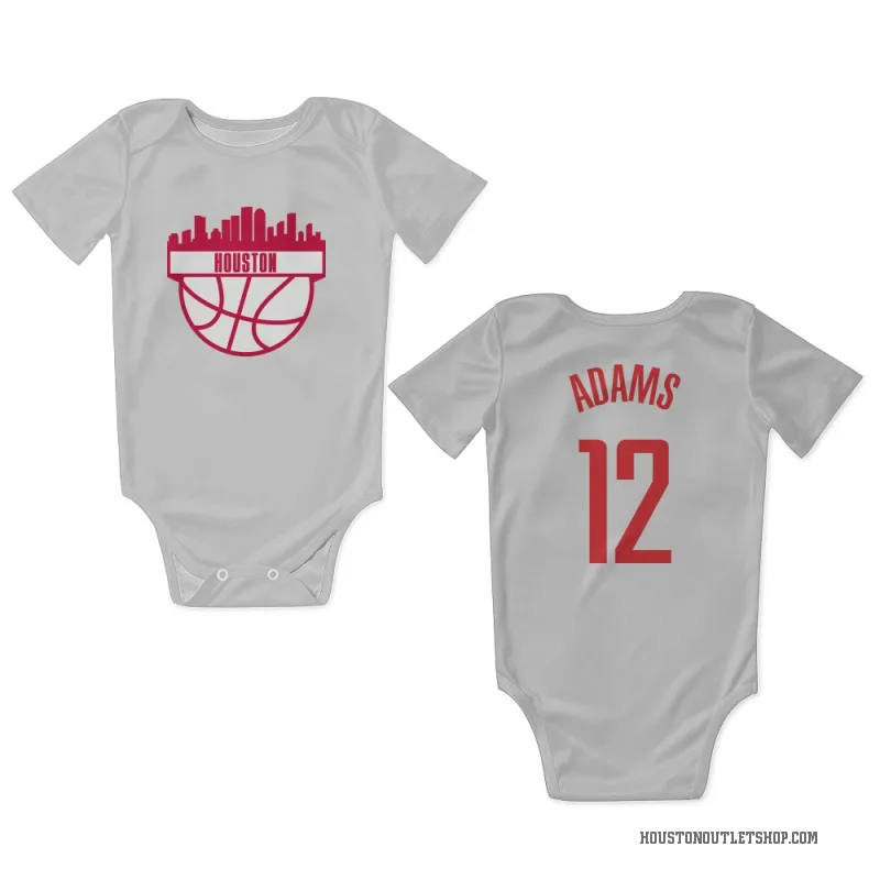 Steven Adams  White Houston Rockets  Newborn & Infant Bodysuit