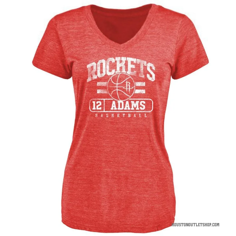 Steven Adams Women's Red Houston Rockets Baseline T-Shirt