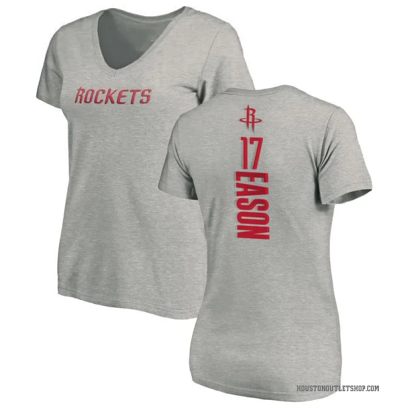Tari Eason Women's Houston Rockets Ash Backer T-Shirt