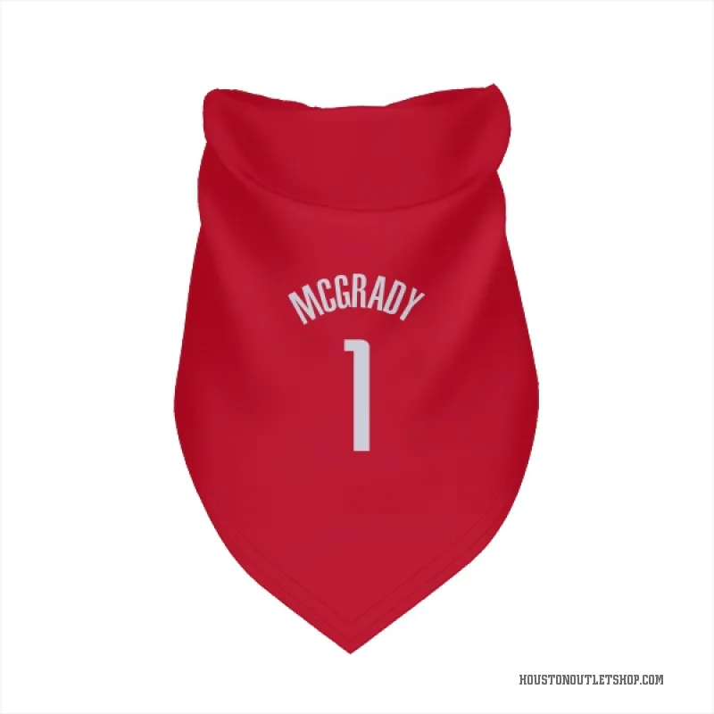 Tracy McGrady  Red Houston Rockets  Cat & Dog Pet Bandana