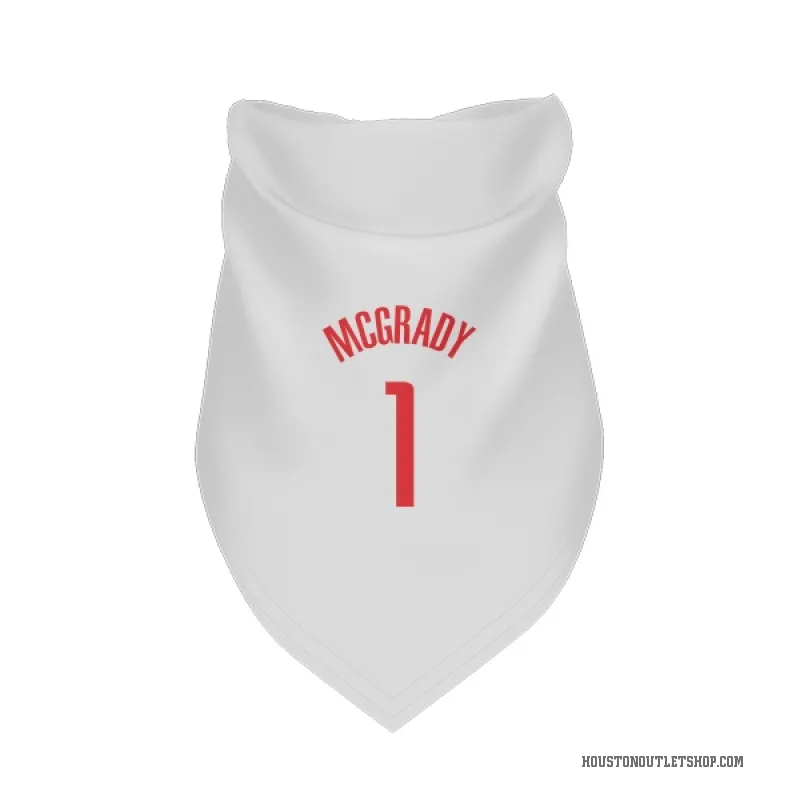 Tracy McGrady  White Houston Rockets  Cat & Dog Pet Bandana