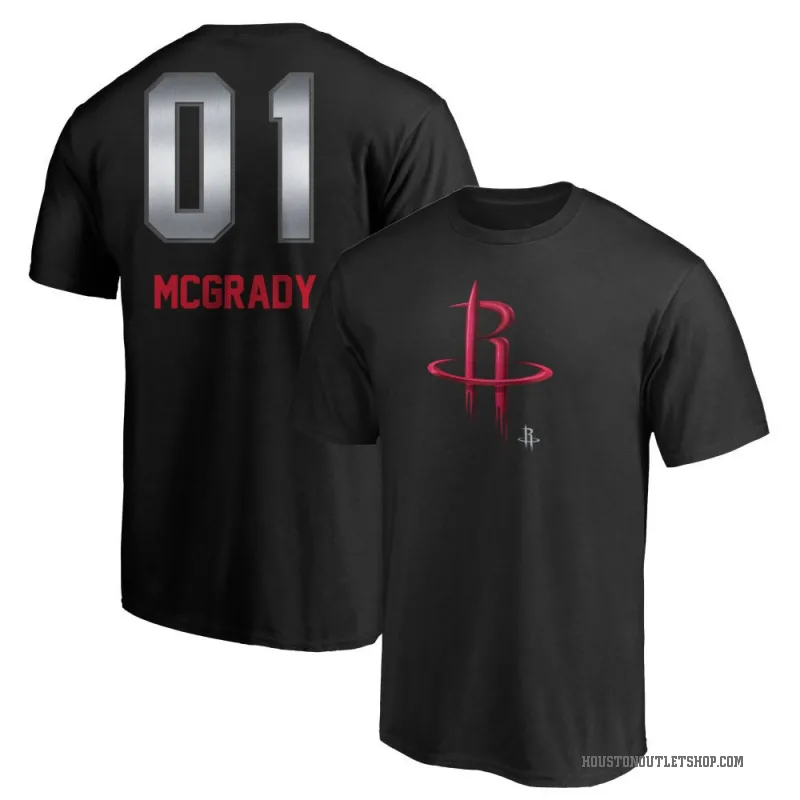 Tracy McGrady Youth Black Houston Rockets Midnight Mascot T-Shirt