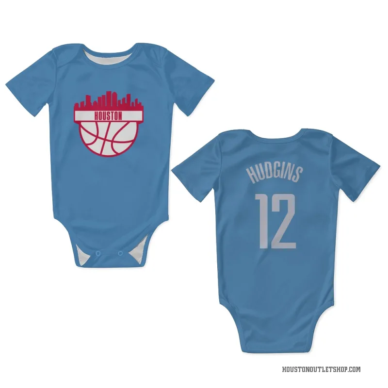 Trevor Hudgins  Blue Houston Rockets  Newborn & Infant Bodysuit