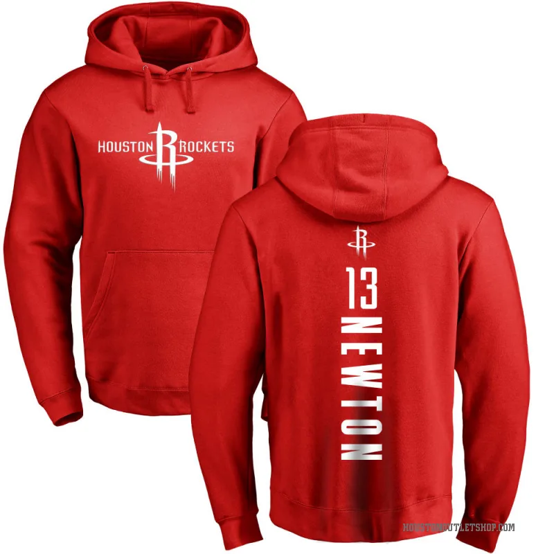 Tristen Newton Men's Red Houston Rockets Branded Backer Pullover Hoodie
