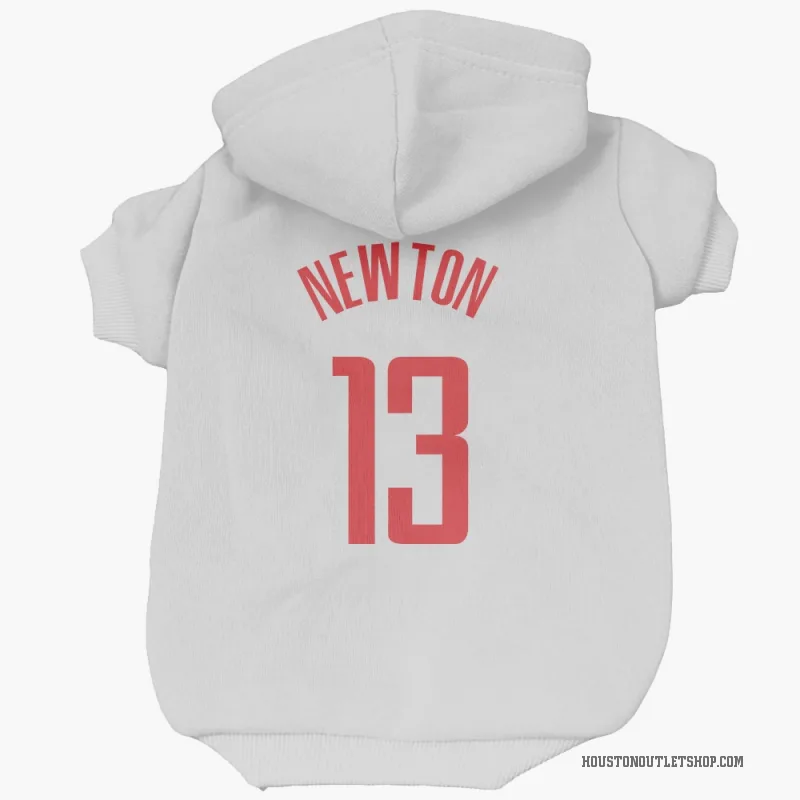 Tristen Newton  White Houston Rockets  Cat & Dog Pet Hoodie