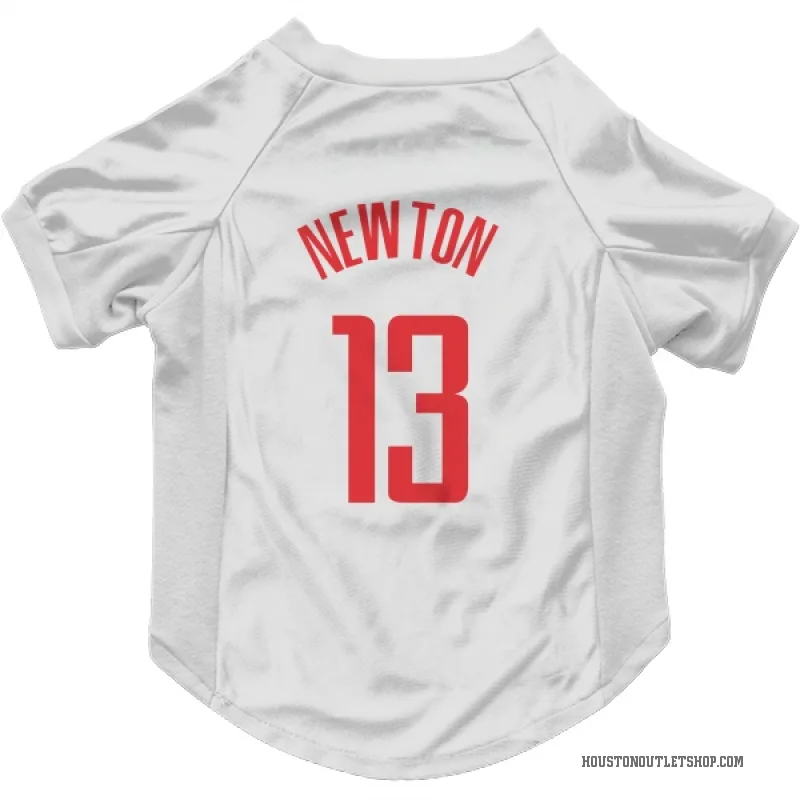 Tristen Newton  White Houston Rockets  Cat & Dog Pet Jersey
