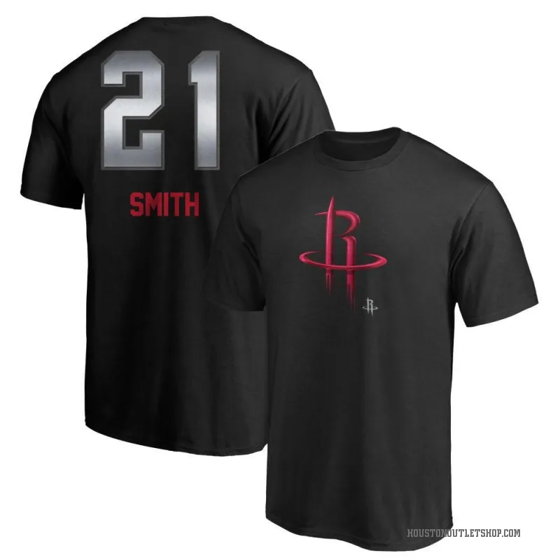 Tyler Smith Men's Black Houston Rockets Midnight Mascot T-Shirt