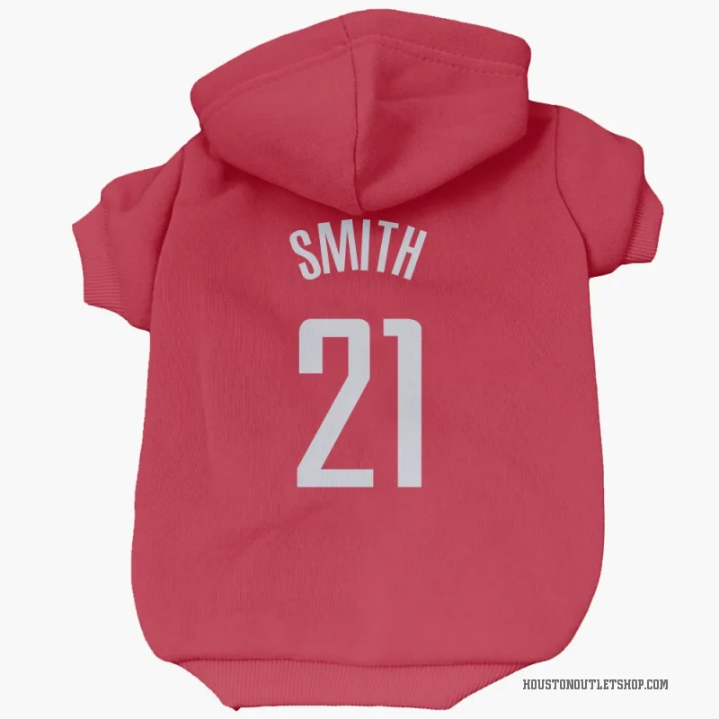 Tyler Smith  Red Houston Rockets  Cat & Dog Pet Hoodie