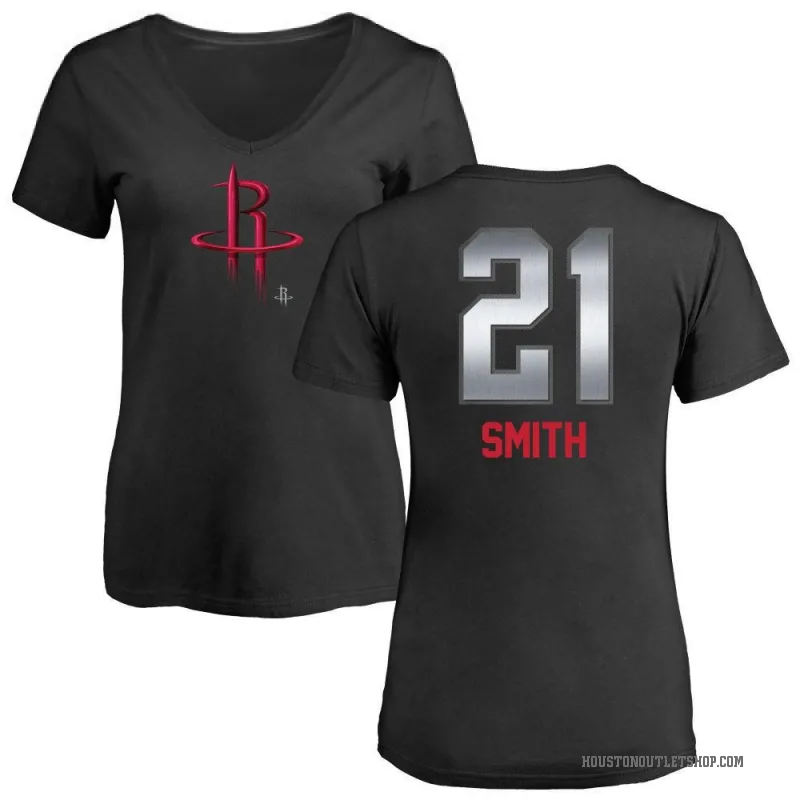 Tyler Smith Women's Black Houston Rockets Midnight Mascot T-Shirt
