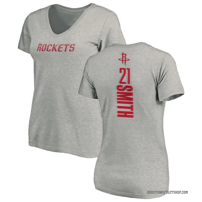 Tyler Smith Women's Houston Rockets Ash Backer T-Shirt